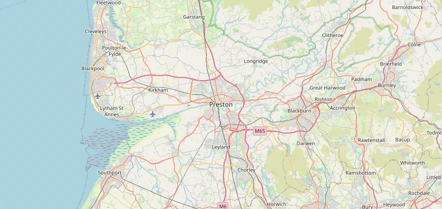 Map of the Preston area we cover